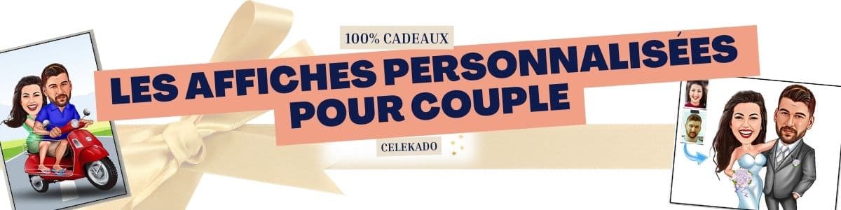 Affiche personnalisé pour couple - Article