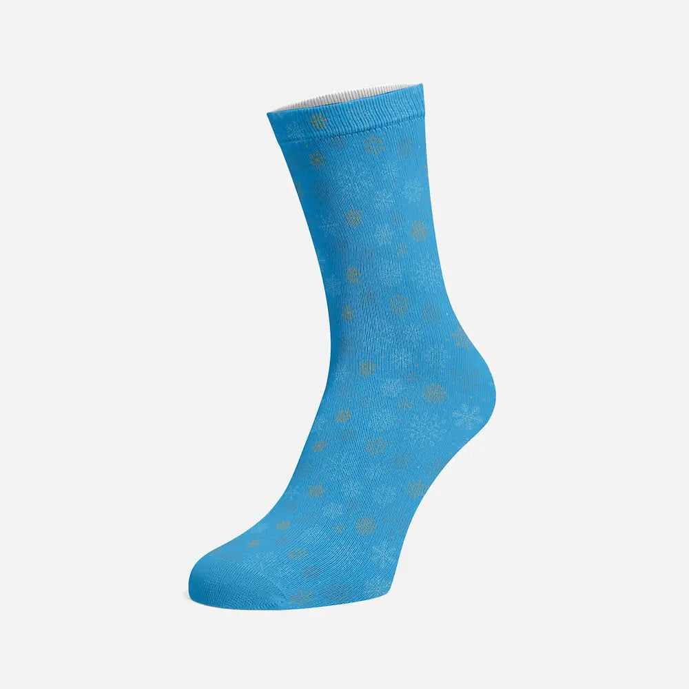 Chaussettes Noël Personnalisées Bleu