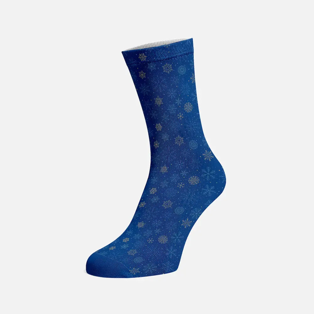 Chaussettes Noël Personnalisées Bleu Marine