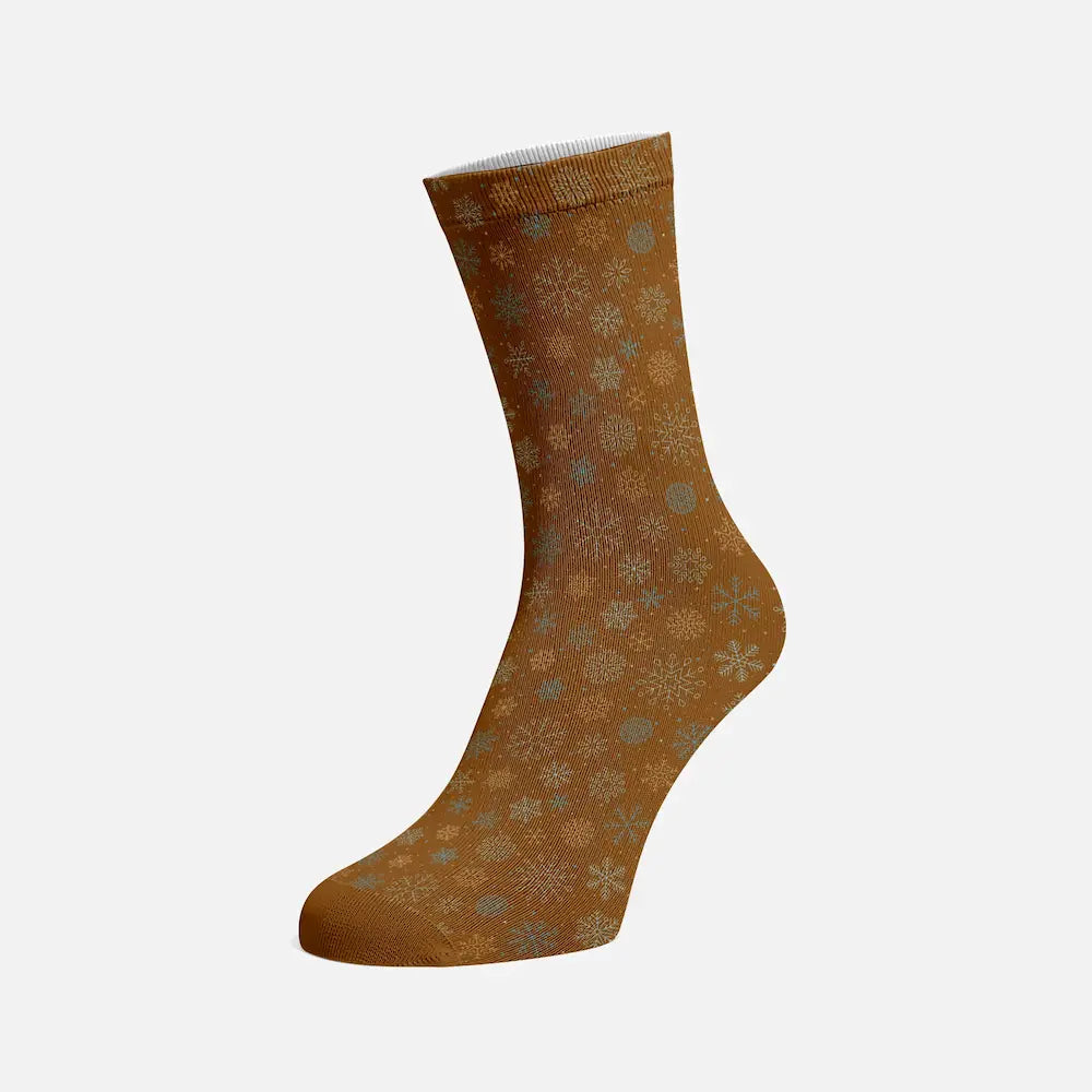 Chaussettes Noël Personnalisées Marron