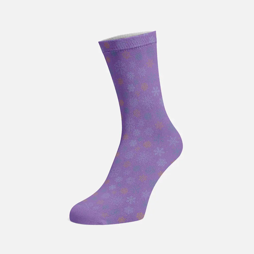 Chaussettes Noël Personnalisées Violet