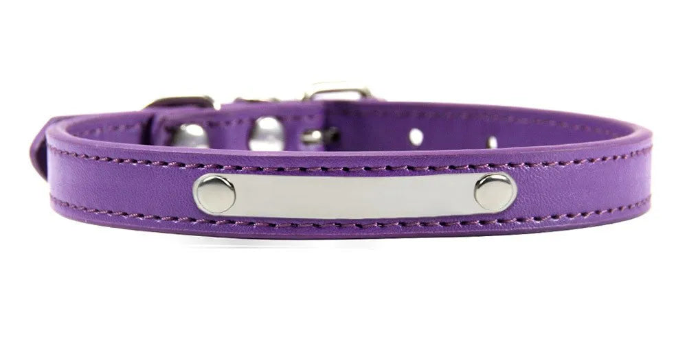 Collier Personnalisé Chat Violet