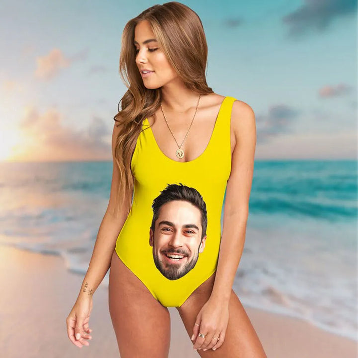 Maillot de Bain Personnalisé Jaune