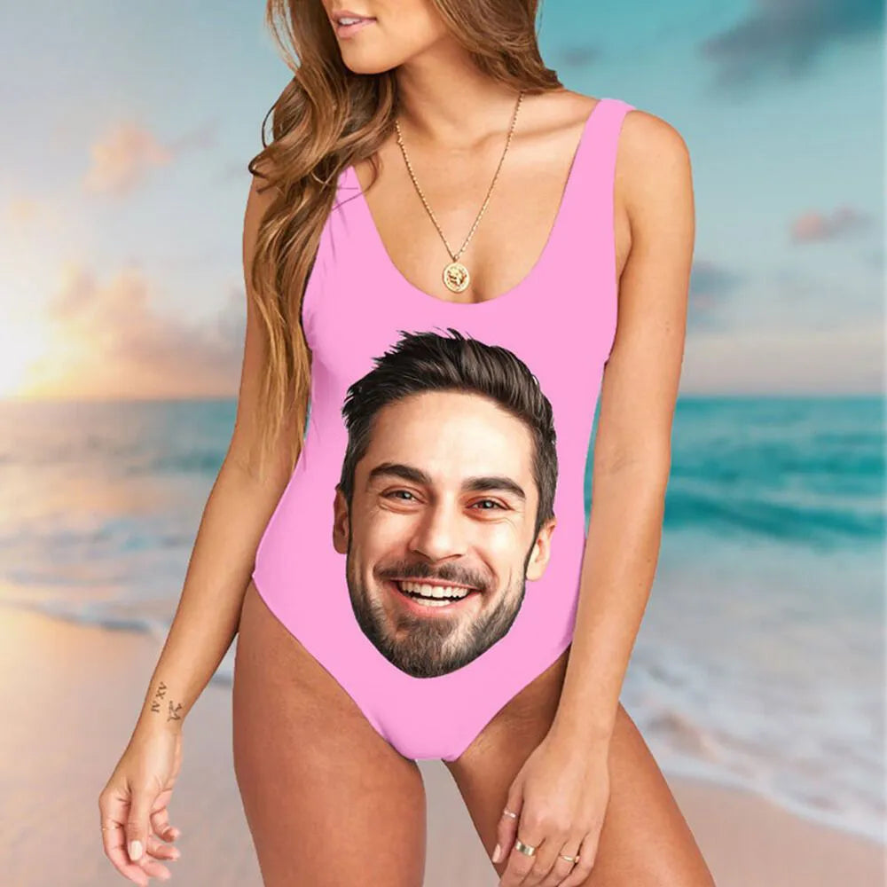 Maillot de Bain Personnalisé Rose