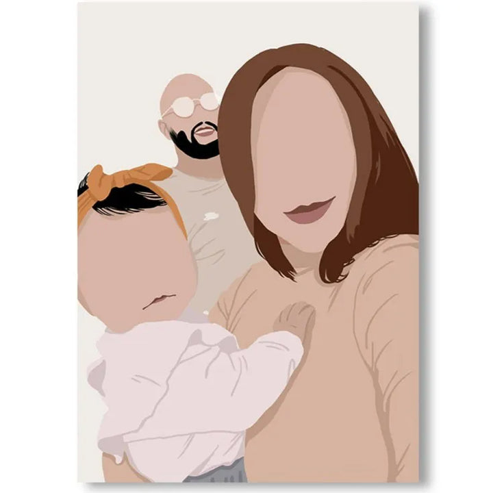 Toile Personnalisée Famille 3