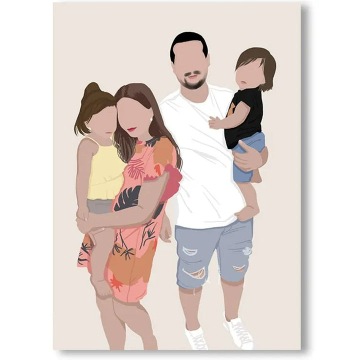 Toile Personnalisée Famille 4