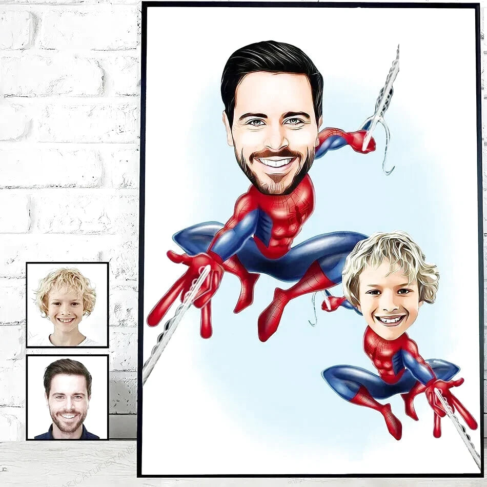 Affiche Personnalisée Enfant Super-héros