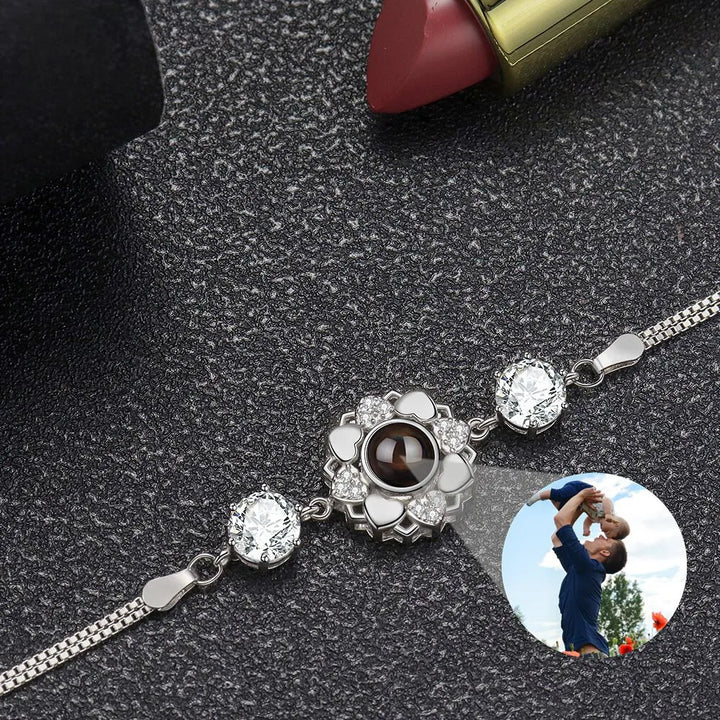 Bracelet avec Photo en Argent Argent