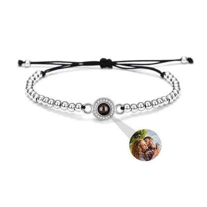 Bracelet avec Photo Cachée Argent