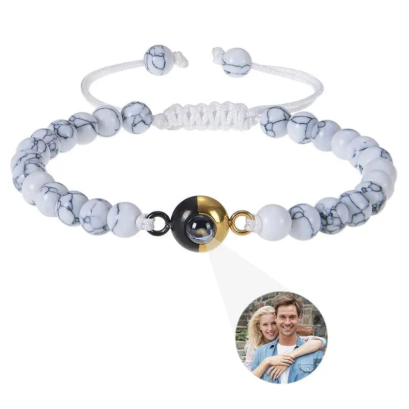 Bracelet de Projection Homme Blanc