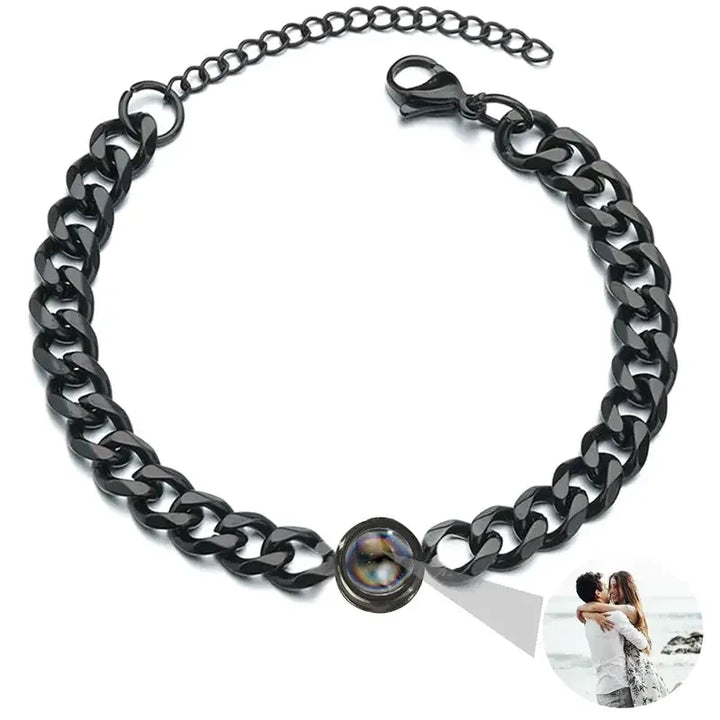 Bracelet Homme Personnalisable Noir