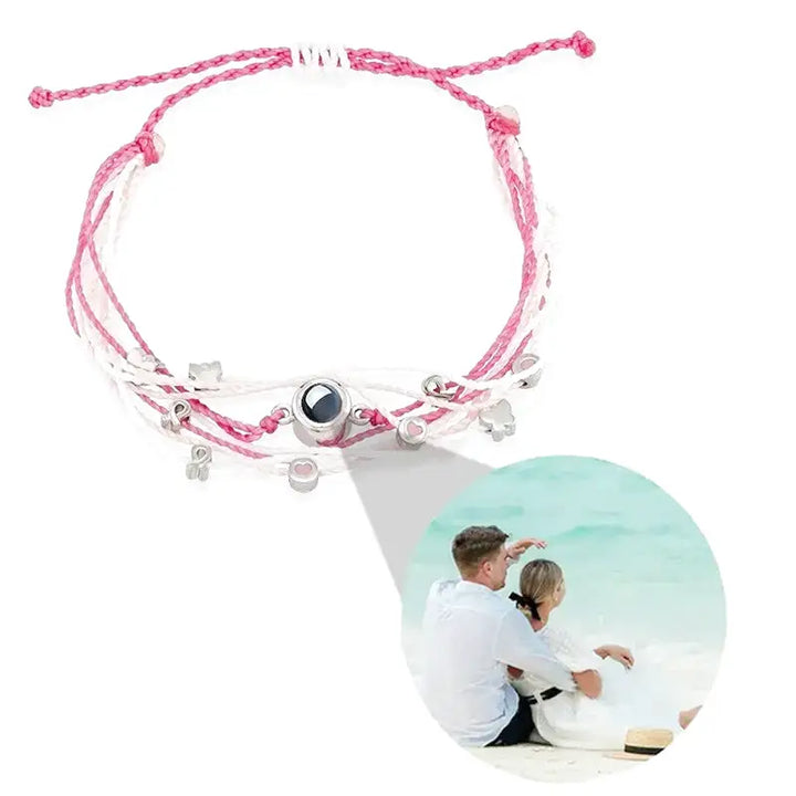 Bracelet Pierre Personnalisé Rose