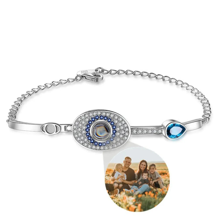 Bracelet Souvenir Photo Argent