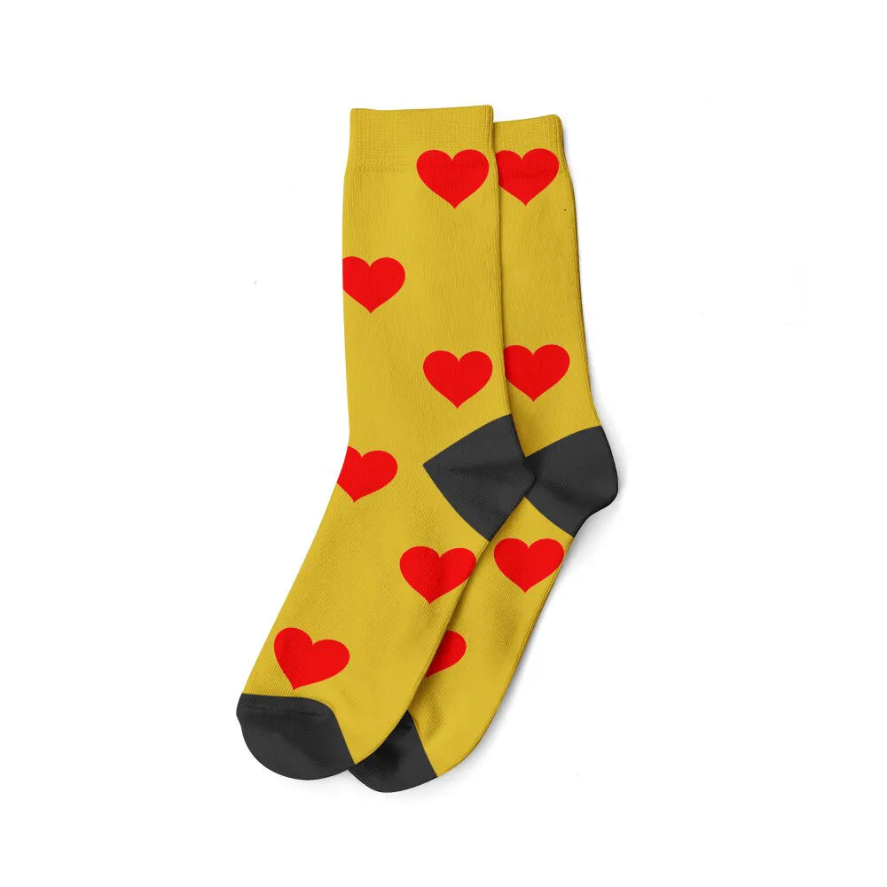 Chaussettes Visage Jaune