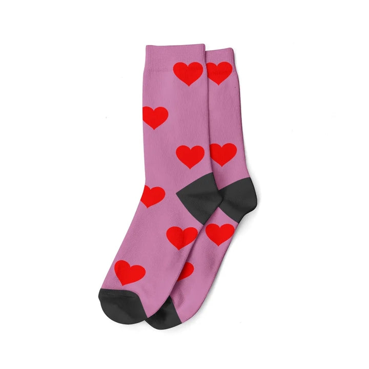 Chaussettes Visage Rose Pâle