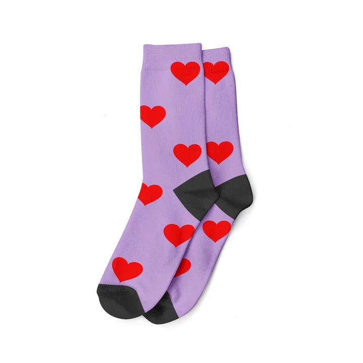 Chaussettes Visage Rose Foncé