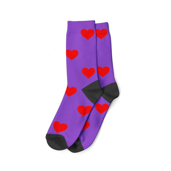 Chaussettes Visage Violet