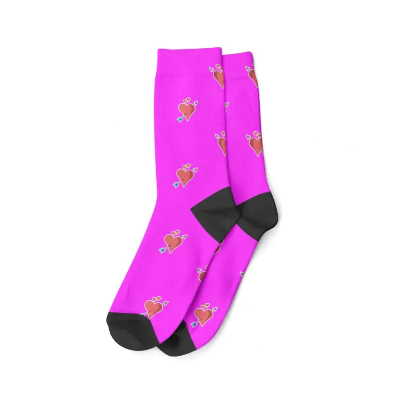 Chaussettes Imprimées avec Photos Fushia