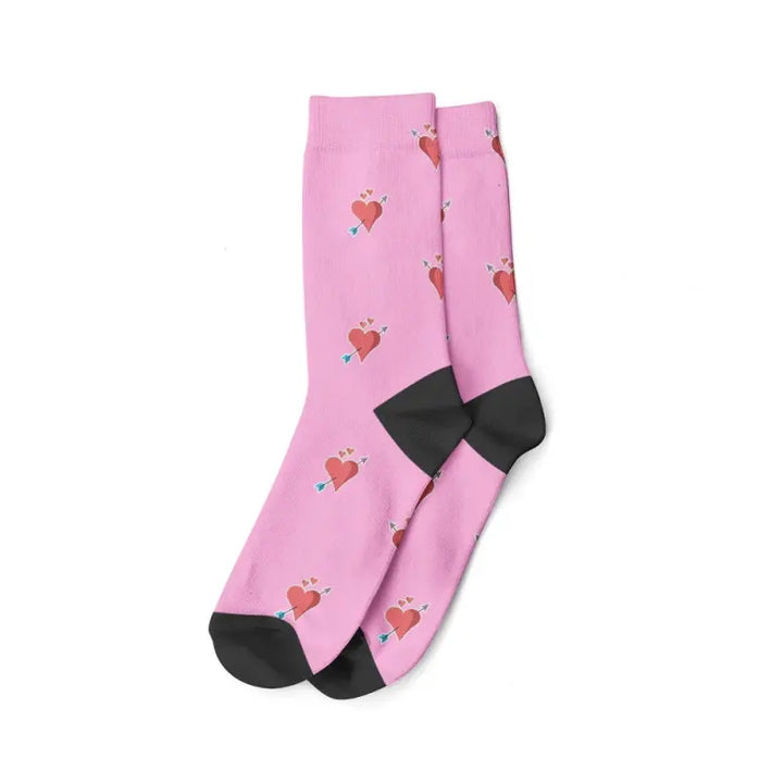 Chaussettes Imprimées avec Photos Rose