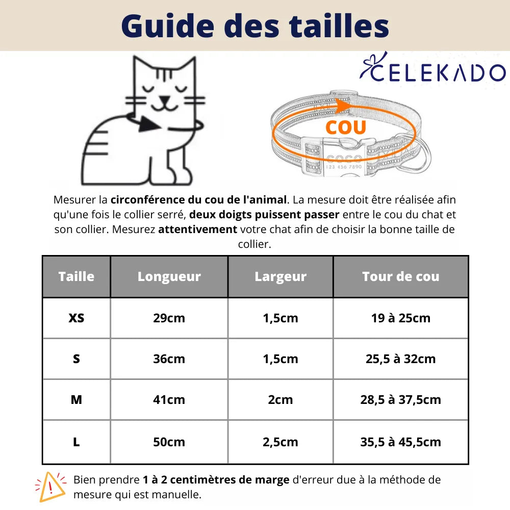 Collier Chat Personnalisé Prénom