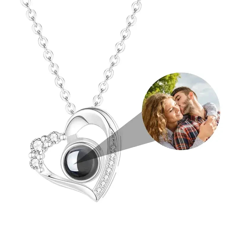 Collier en Coeur avec Photo Or