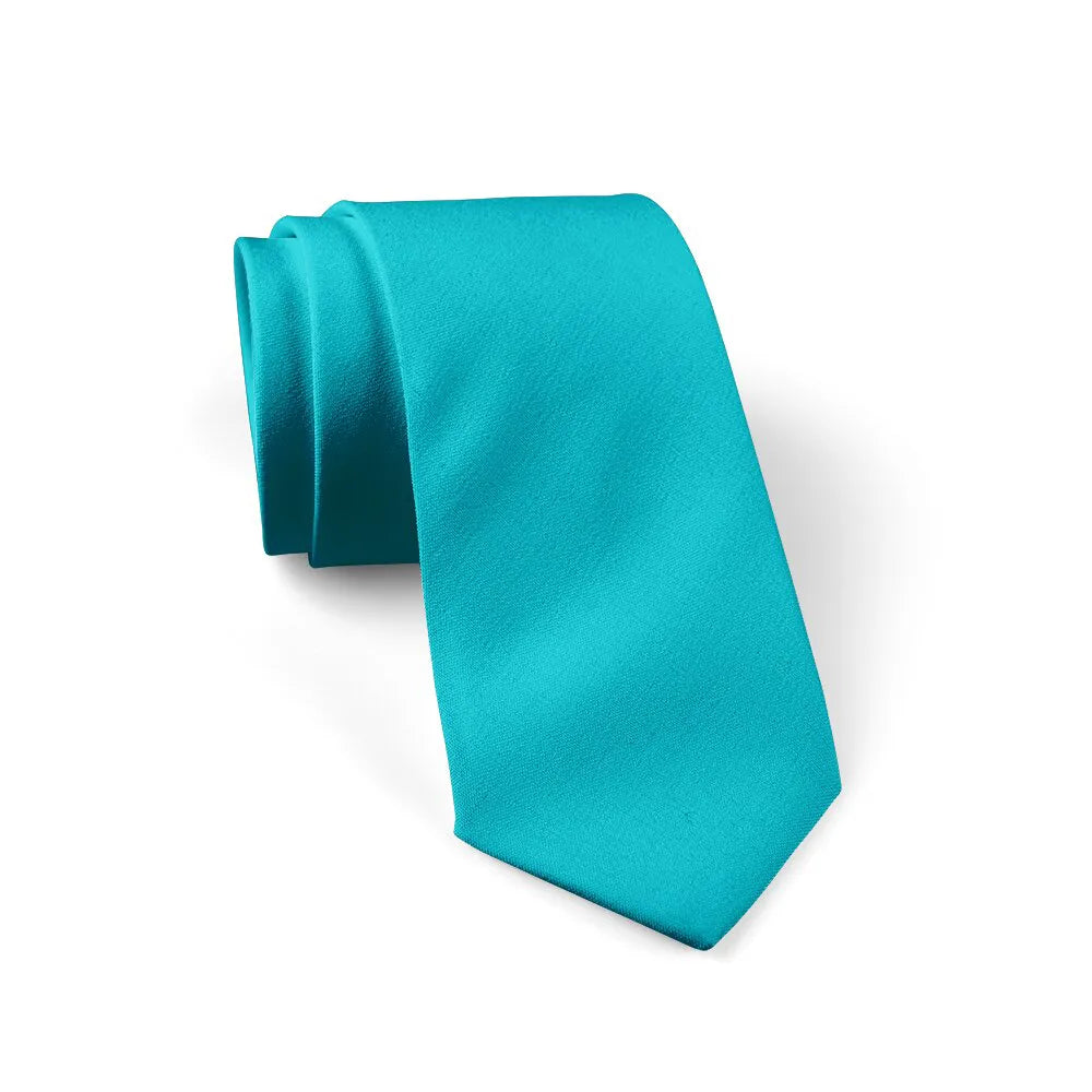 Cravate Personnalisée Bleu canard