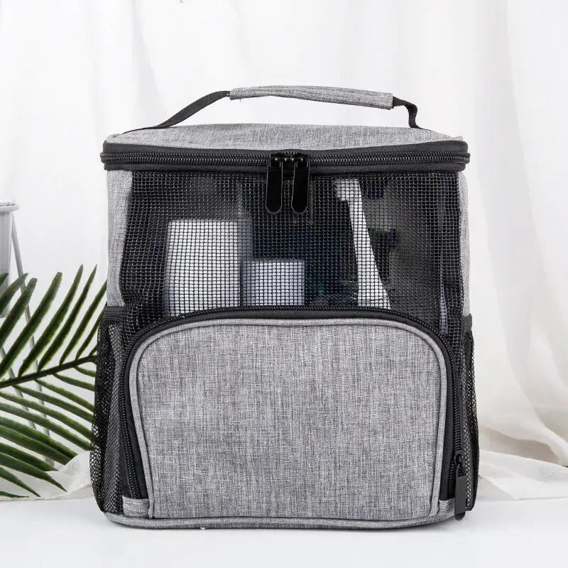 Grande Trousse de Toilette Personnalisable Gris