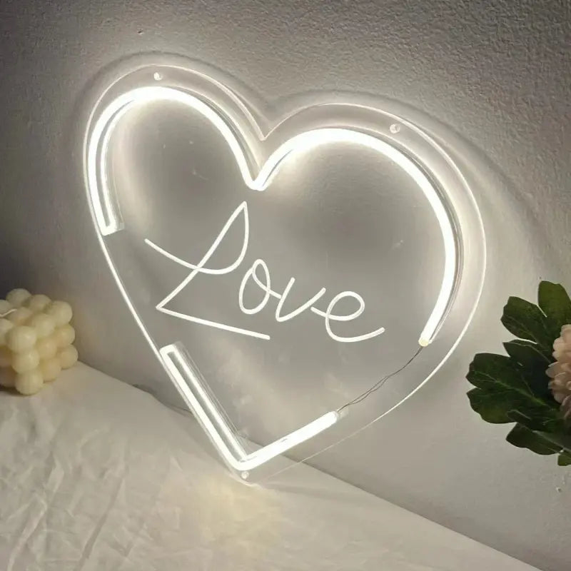 Néon LED Personnalisé Coeur