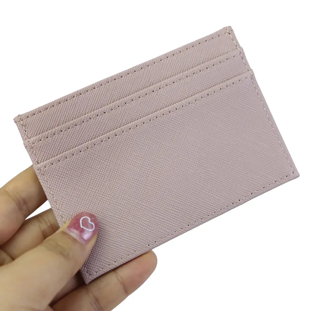 Porte Carte Personnalisé Beige Classique