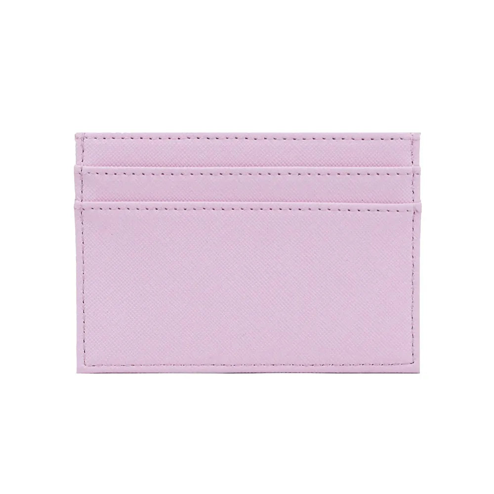 Porte Carte Personnalisé Rose Classique