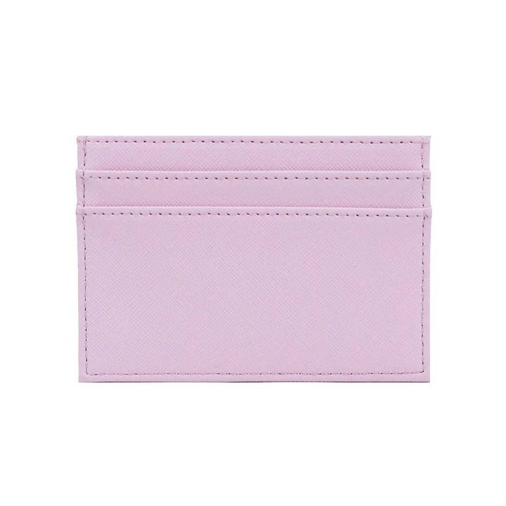 Porte Carte Personnalisé Rose Classique