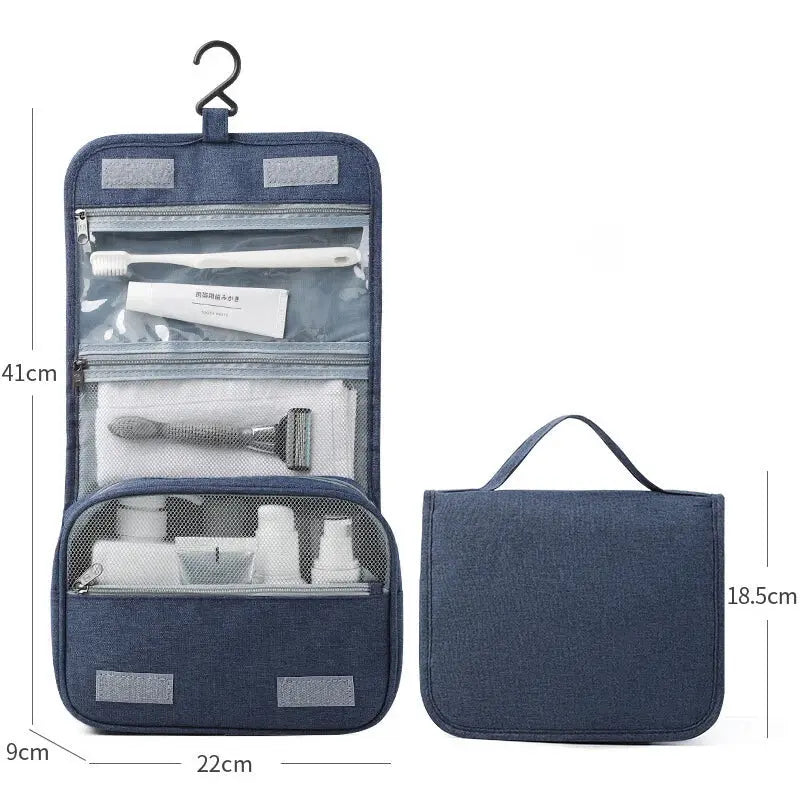 Trousse de Toilette Homme Personnalisée Bleu Foncé