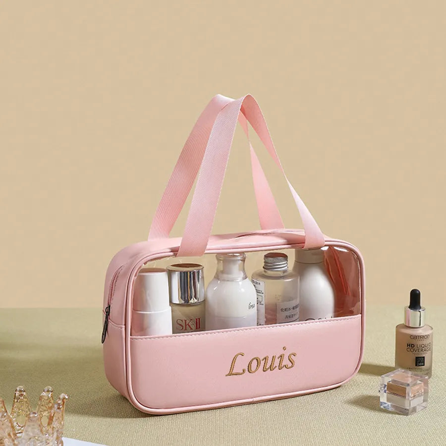 Trousse de Toilette Personnalisée Rose Petit