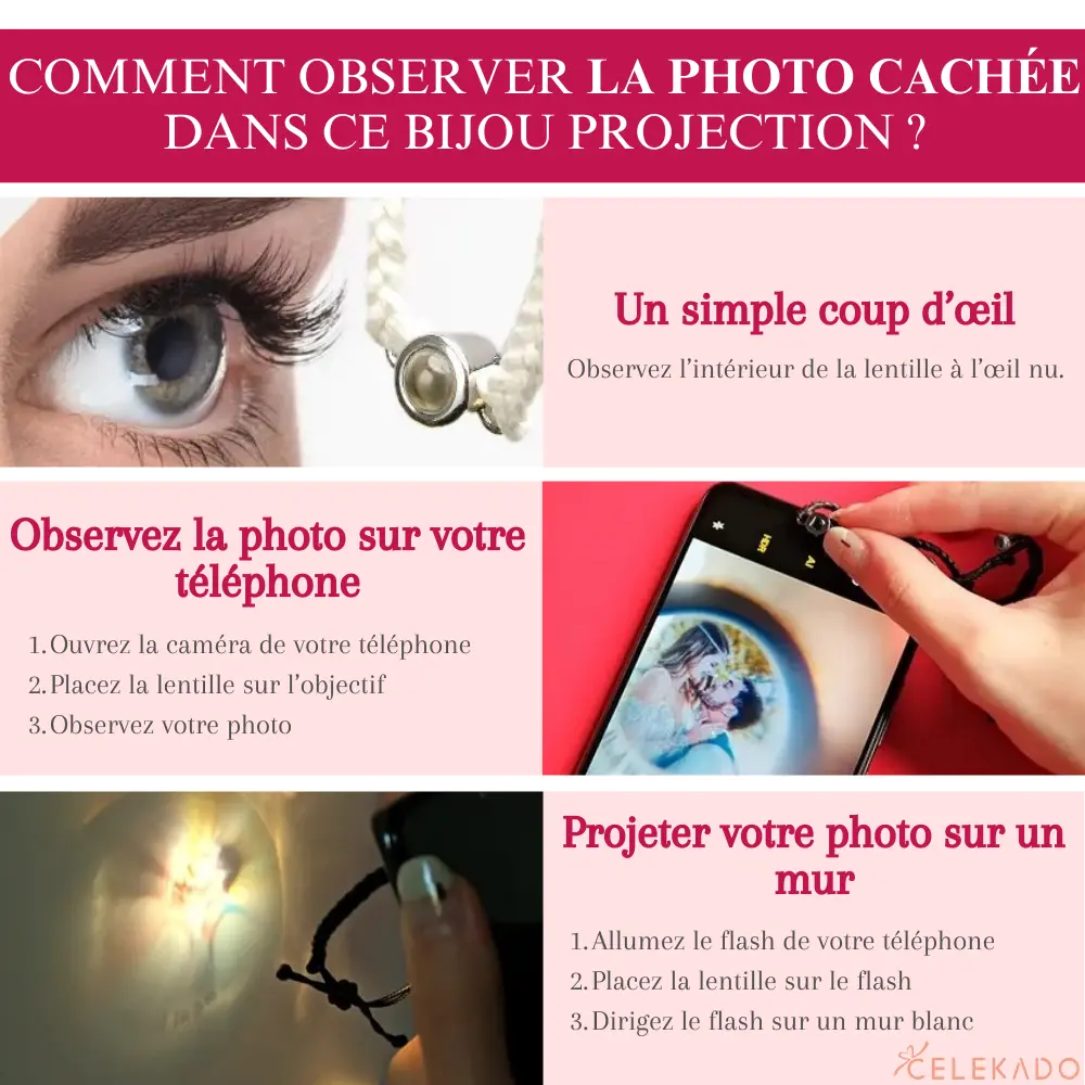 Bracelet avec Photo Projection